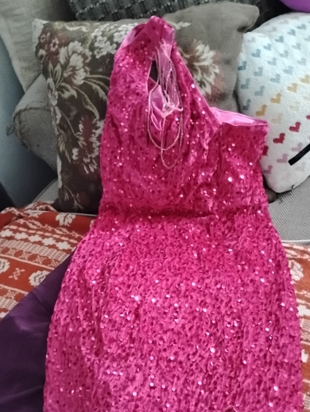 Sequin Mini Dress in Hot Pink - Party Ready